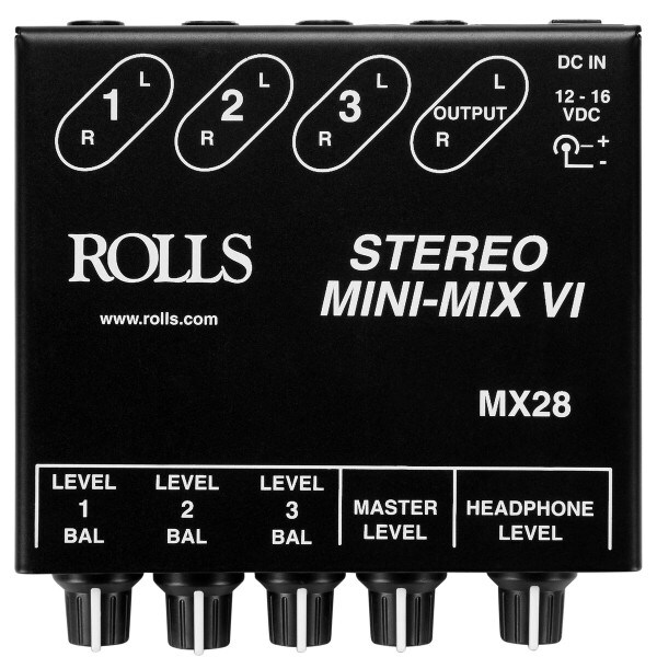 Main product image for Rolls MX28 MiniMix VI 3 Channel Stereo Mini L 245-1088